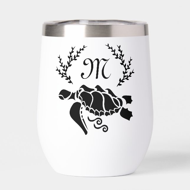 Vue latérale de la tortue noire (Arrière)