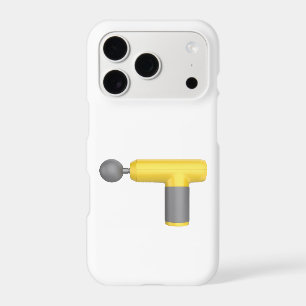 Vue latérale d'un pistolet de massage jaune