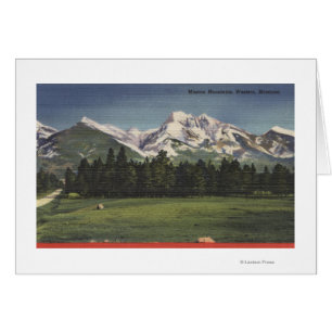 Vue Montagnes de Mission dans Montana Montana