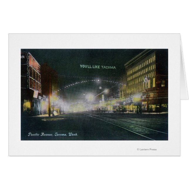 Vue nocturne de Pacific Avenue (Devant horizontal)