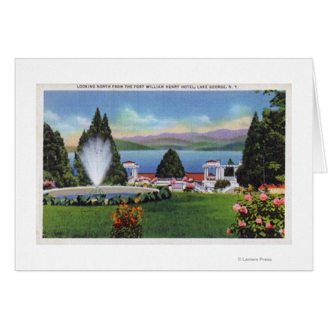 Vue nord du lac de Ft. William Henry (Devant horizontal)