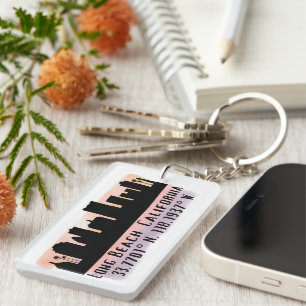 Vue panoramique de Long Beach Latitude et Longitud