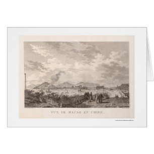 Vue panoramique du Macao, Chine - 1797