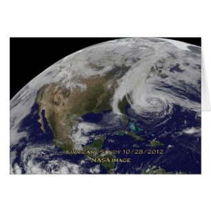 Vue satellite de l'ouragan Sandy