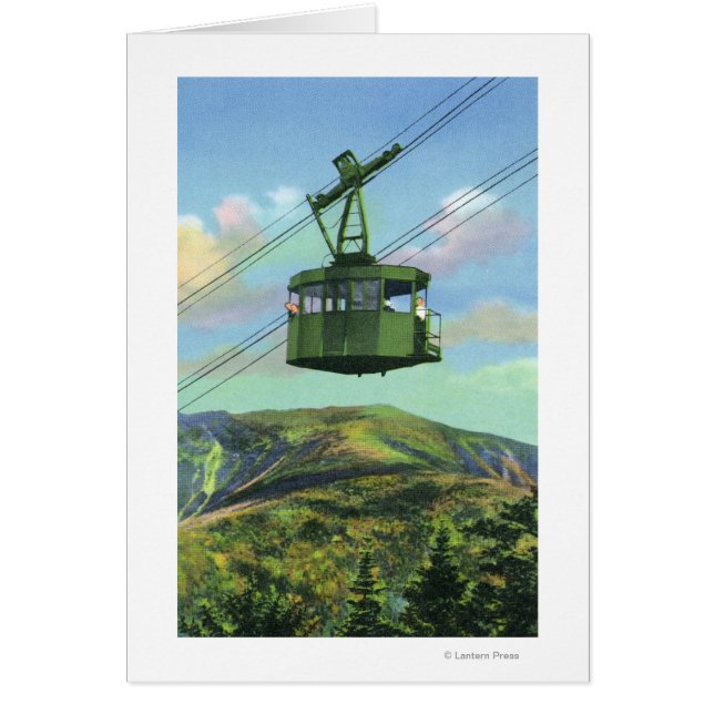 Vue spectaculaire du tramway Cannon Mt (Devant)