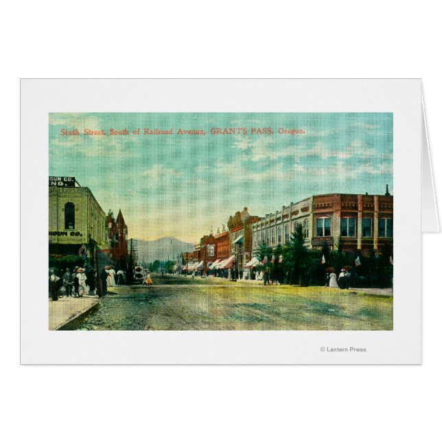 Vue sud de la Sixième Rue depuis le chemin de fer (Devant horizontal)