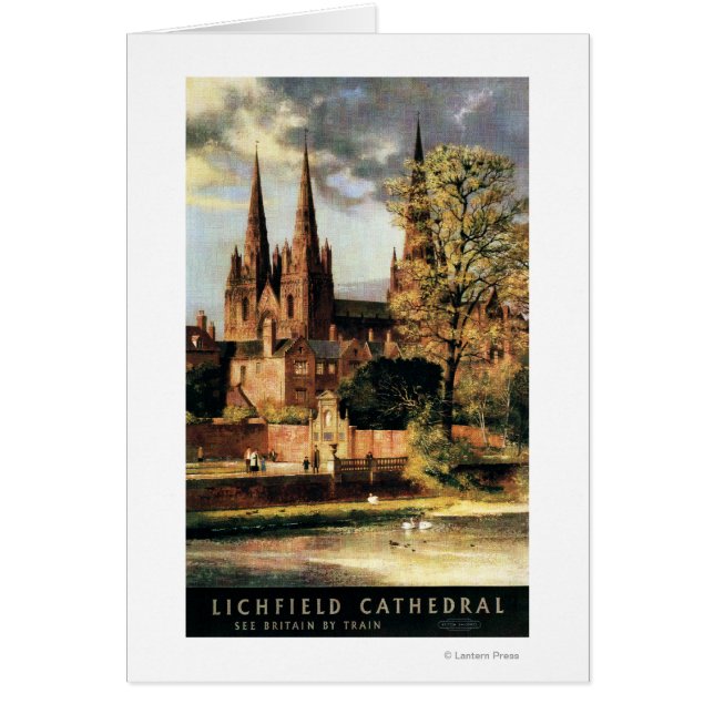 Vue sur la cathédrale de Lichfield (Devant)