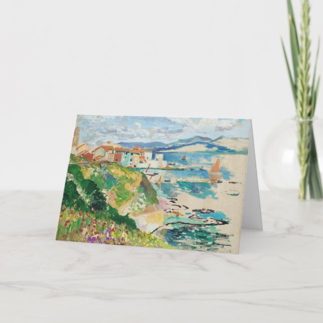 Vue Sur La Ponche, Saint-Tropez | Henri Manguin Card (Front)