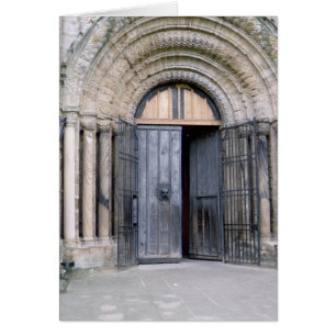 Vue sur la porte nord de la cathédrale de Durham