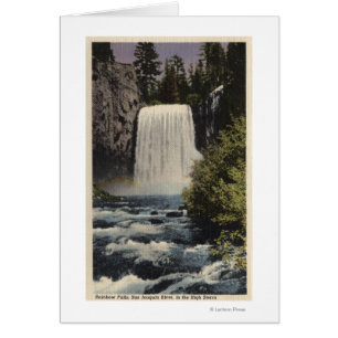 Vue sur la rivière San Joaquin et les chutes Rainb