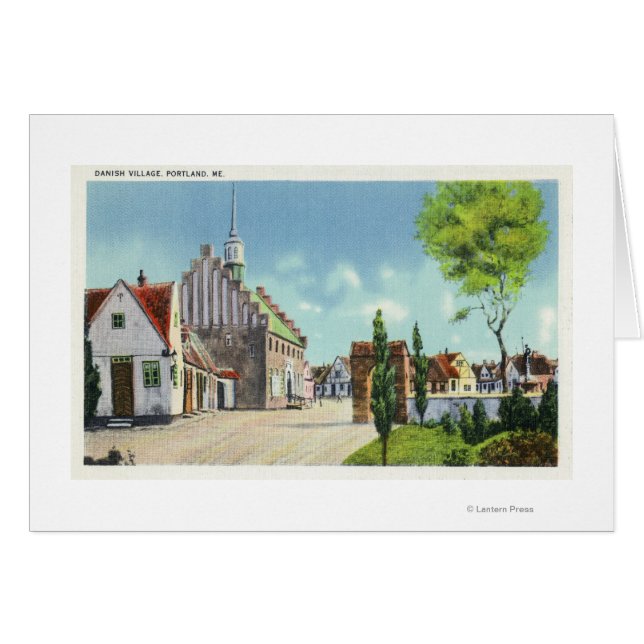 Vue sur la rue du village danois (Devant horizontal)