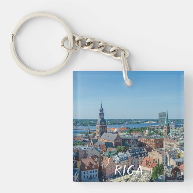 Vue sur le centre ville de Riga d'en haut (Devant)