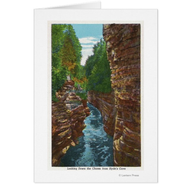 Vue sur le chaos Ausable de la grotte de Hyde (Devant)