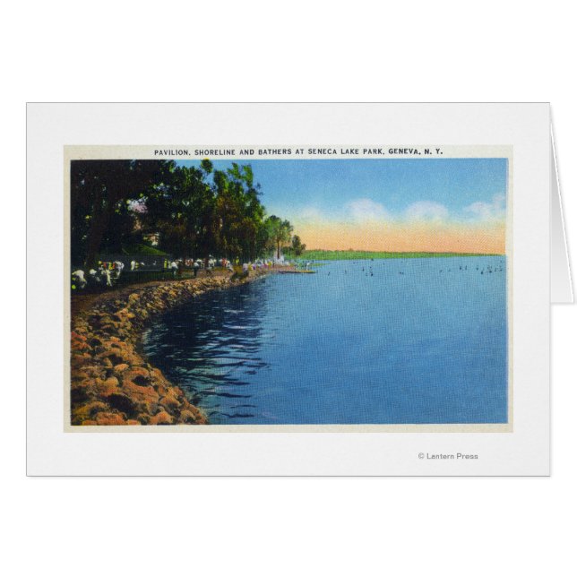 Vue sur le rivage du pavillon du parc du lac Senec (Devant horizontal)