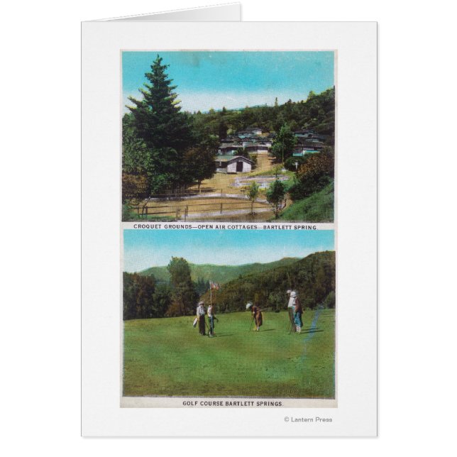 Vue sur le terrain de golf, le terrain de croquet, (Devant)