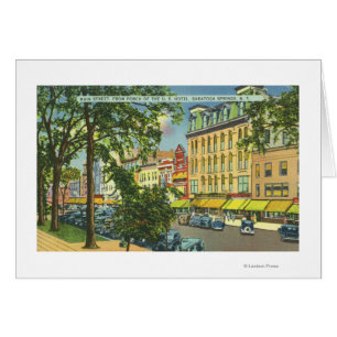 Vue sur Main Street de l'US Hotel Porch