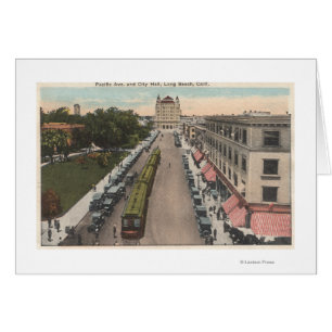 Vue sur Pacific Avenue et l'hôtel de ville