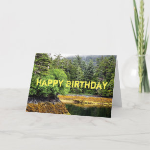 Vues verdoyantes Carte d'anniversaire