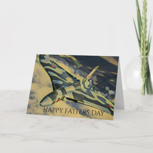 Vulcan Bomber Fathers Day Card (Front)