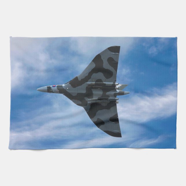 Vulcan bomber in flight kitchen towel (Horizontal)