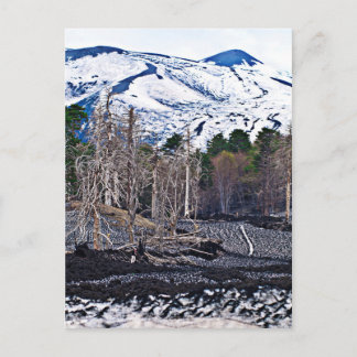Vulcan Etna on the Isle of Sicily Postcard