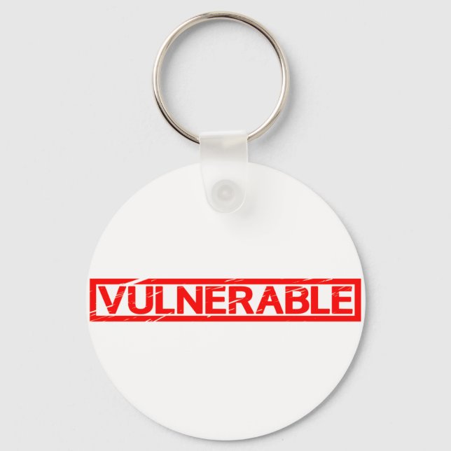 Vulnerable Stamp Keychain (Front)
