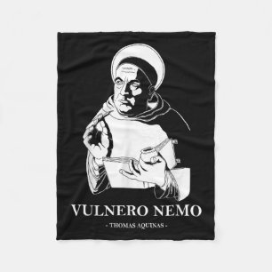 Vulnero Nemo Catholic Saint Thomas Aquinas Quote  Fleece Blanket