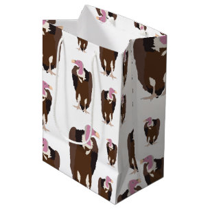 Vulture Birds Pattern  Medium Gift Bag