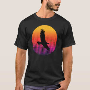Vulture Eagle Bird Flying in the Sky at Sunset Ani T-Shirt