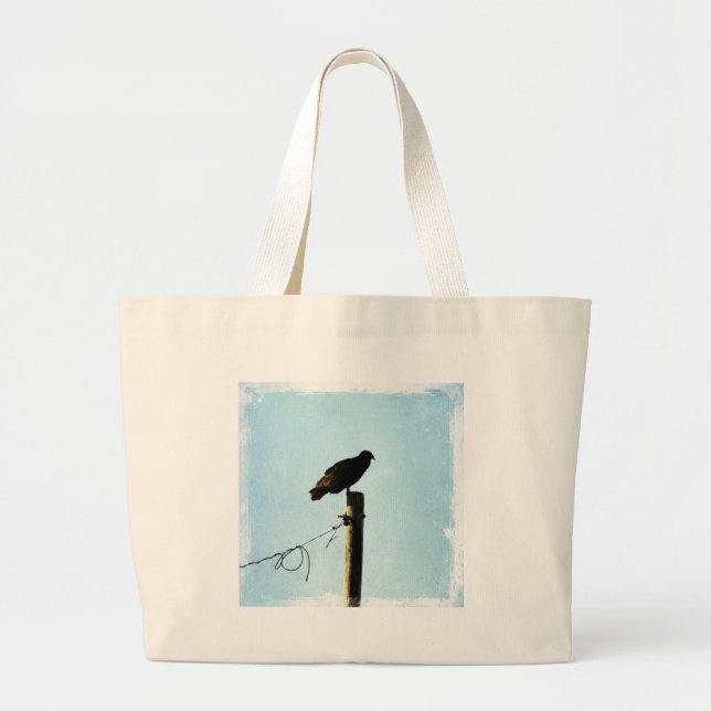 Vulture Large Tote Bag (Front)