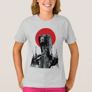 Vulture on Vintage Car with Red Sun T-Shirt