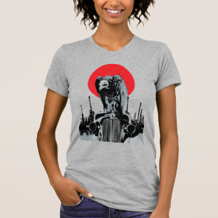 Vulture on Vintage Car with Red Sun T-Shirt
