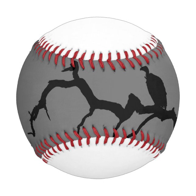 Vulture Silhouette Baseball (Front)