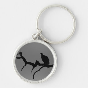 Vulture Silhouette Keychain