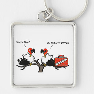Vultures Carrion Carry-on Luggage Cartoon Keychain