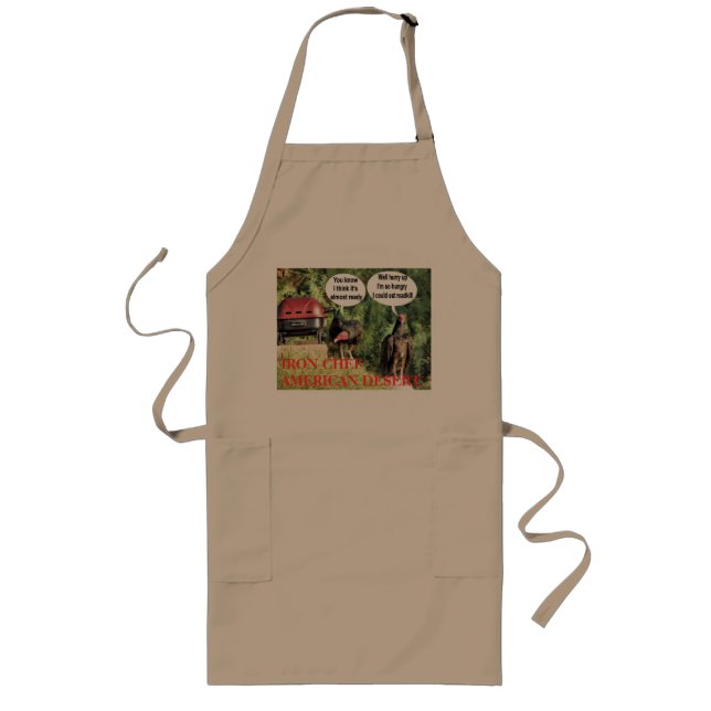 Vultures Dinner Long Apron (Front)