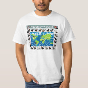 Vultures of the World Map T-Shirt