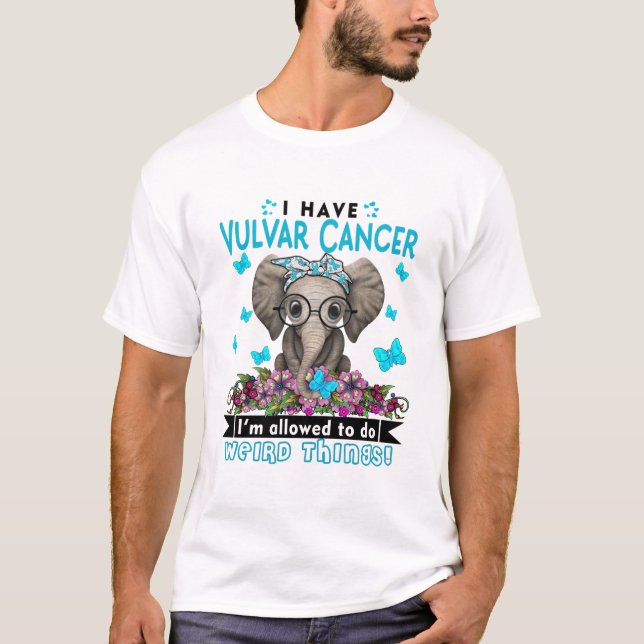 Vulvar Cancer Awareness Month Ribbon Gifts T-Shirt (Front)