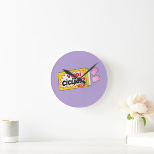 Vuoi un Cicless? Turin Nostalgia Retro Design Round Clock