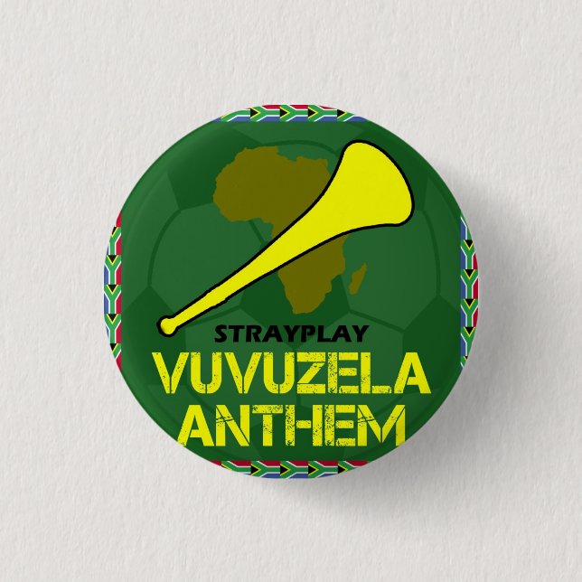 Vuvuzela Anthem Button (SML) (Front)