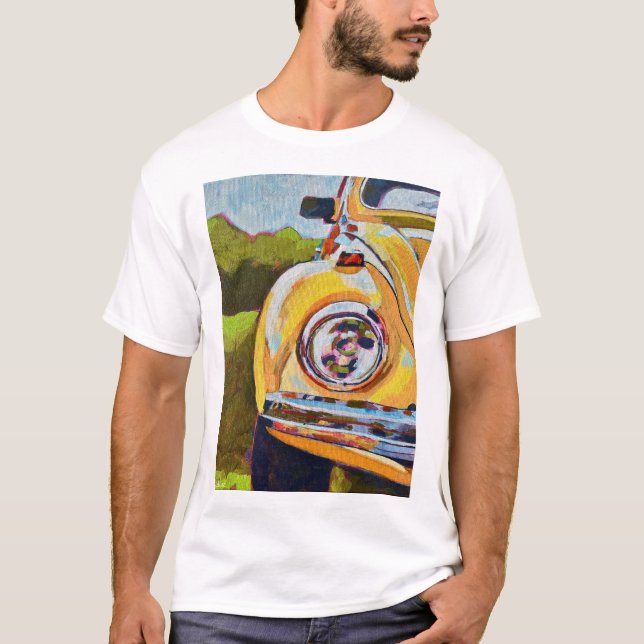 VW Bug Painting - Gift for VW Bug Lovers T-Shirt (Front)