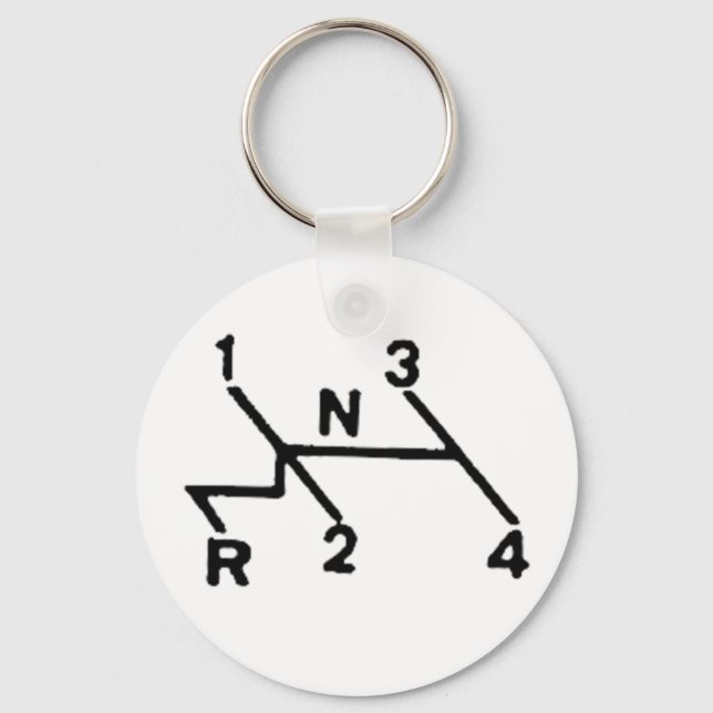 VW SHIFT PATERN KEYCHAIN (Front)