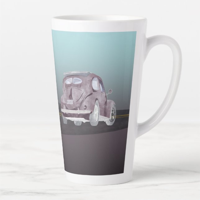 VW Split Oval Bug Latte Mug (Right)