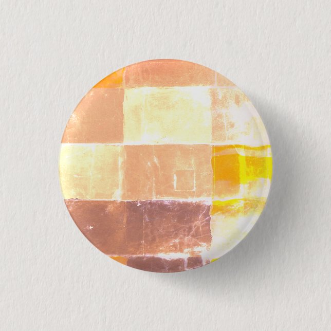 Vwndretti Yellow Soft Colours 1 Inch Round Button (Front)