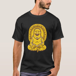 VXL Buddha Monk Namaste Praying Pray Laugh Buddhis T-Shirt