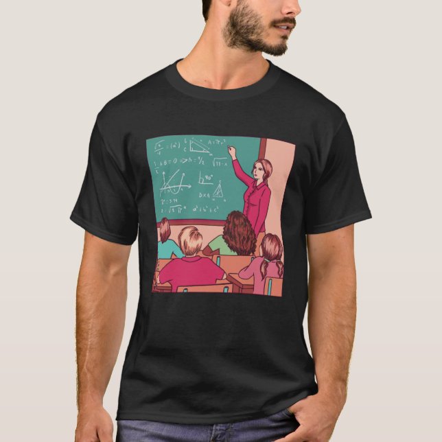 VXLS Teacher Teaching Homeschooling Education Math T-Shirt (Front)