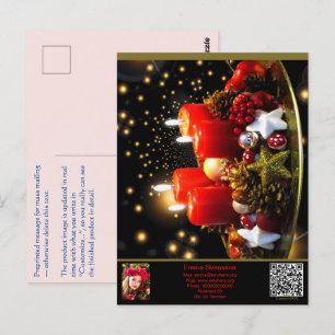Vykort — Connect, Christmas Postcard