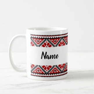Vyshyvanka ukrainienne personnalisée / tasse de br