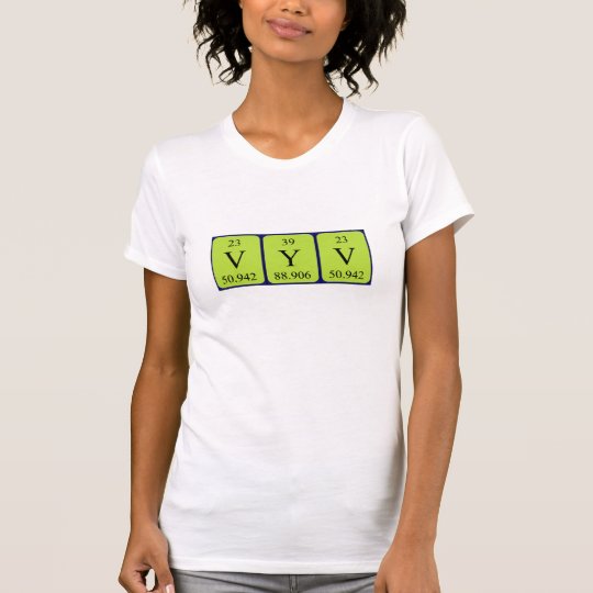 Vyv periodic table name shirt