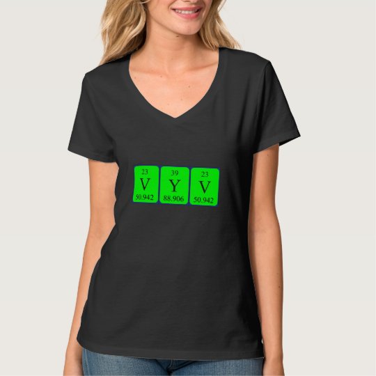Vyv periodic table name shirt